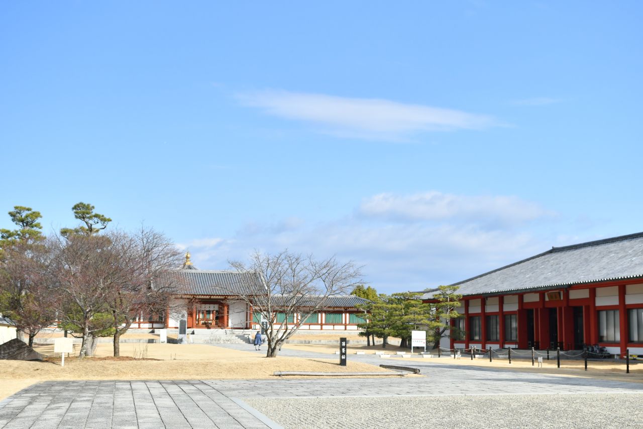世界遺産の法相宗大本山薬師寺が駅前にあります。(2019-01-20,共用部,ENVIRONMENT,1F)