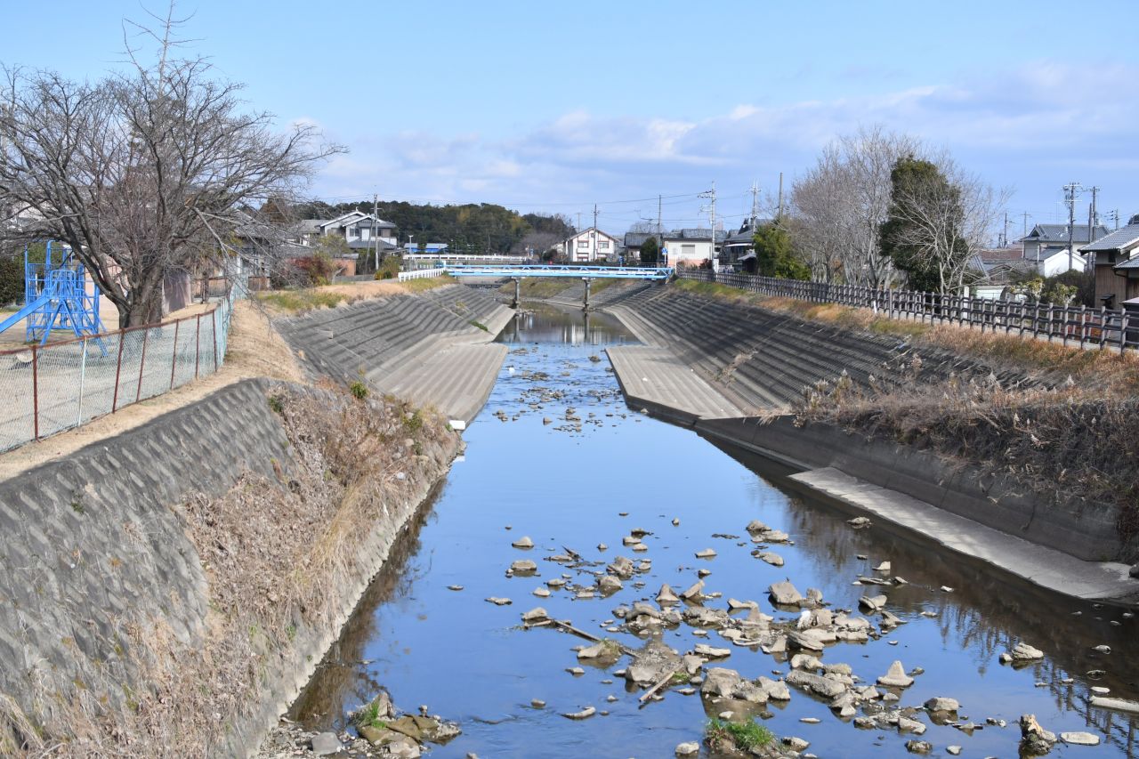 近鉄橿原線・西ノ京駅からシェアハウスへ向かう道の様子2。(2019-01-20,共用部,ENVIRONMENT,1F)