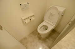 女性専用トイレの様子。ウォシュレット付きです。(2013-03-29,共用部,TOILET,2F)