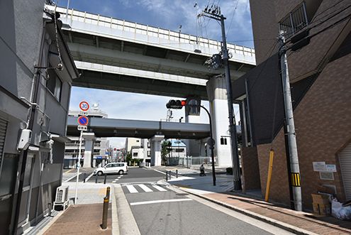 大阪市営地下鉄中央線・朝潮橋駅周辺の様子。(2016-07-04,共用部,ENVIRONMENT,1F)