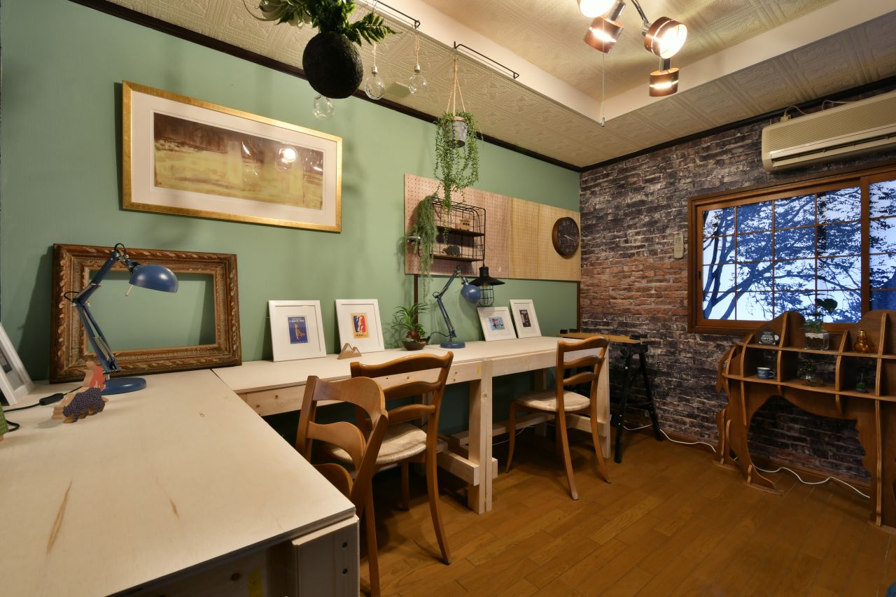 ワークスペースの様子2。(2019-01-17,共用部,LIVINGROOM,1F)