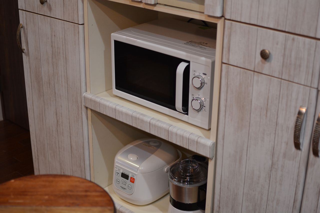電子レンジの様子。(2019-01-17,共用部,KITCHEN,1F)