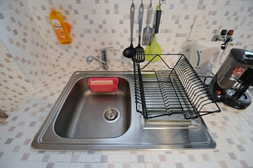 シンクの様子。(2013-04-30,共用部,KITCHEN,1F)