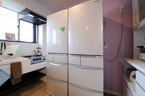 冷蔵庫の様子。(2013-04-30,共用部,KITCHEN,1F)