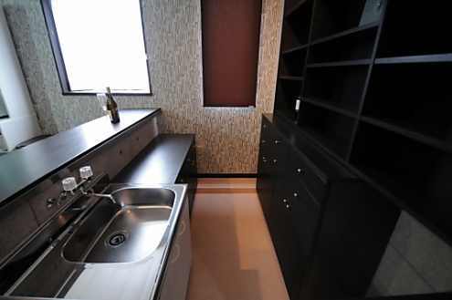 カウンターの中はこんな感じ。シンクもあります。(2013-04-30,共用部,LIVINGROOM,3F)