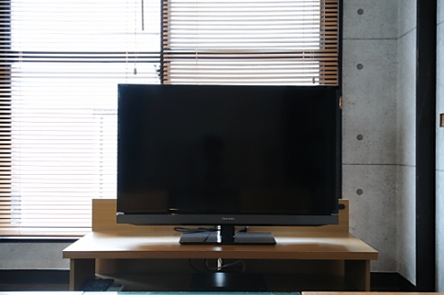 共用TVの様子。(2013-04-30,共用部,TV,3F)
