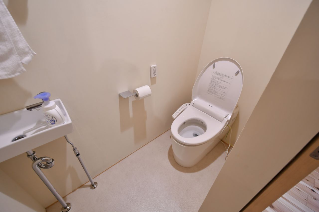 ウォシュレット付きトイレの様子2。(2022-04-01,共用部,TOILET,1F)