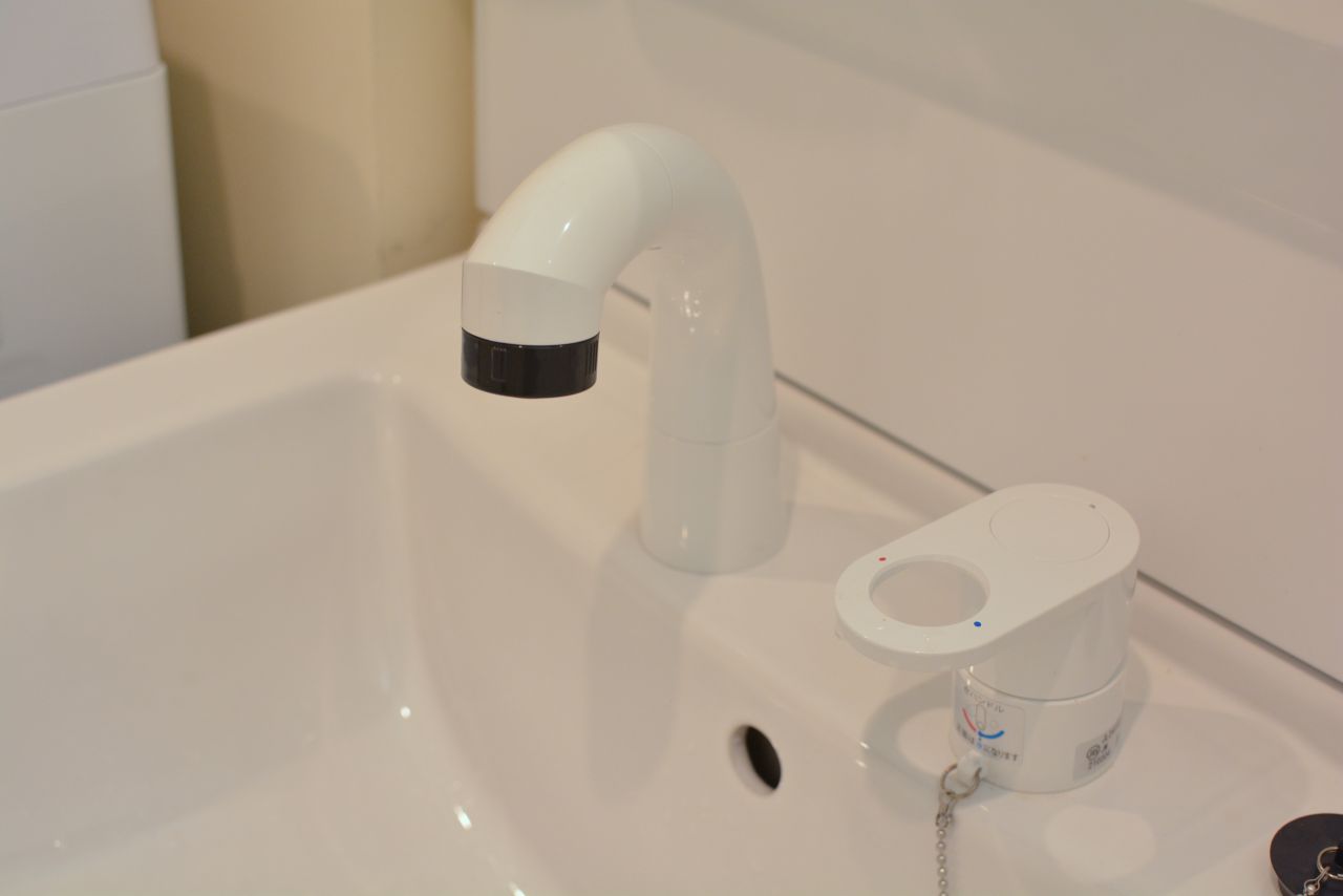 洗面台はシャワー水栓。(2022-04-01,共用部,WASHSTAND,2F)