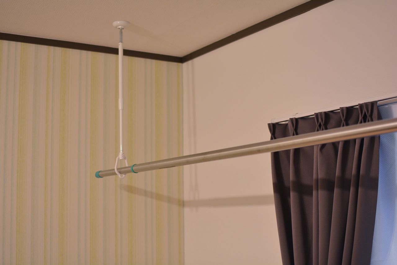 洗濯物が干せます。使用しないときは、取り外すことができます。（101号室）(2020-03-10,専有部,ROOM,1F)