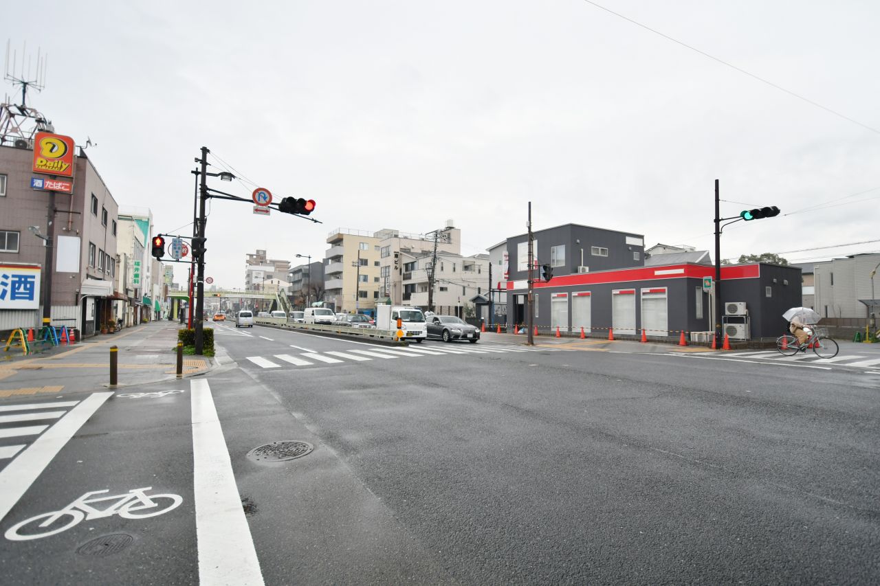駅からシェアハウスへ向かう道の様子。(2020-03-10,共用部,ENVIRONMENT,1F)