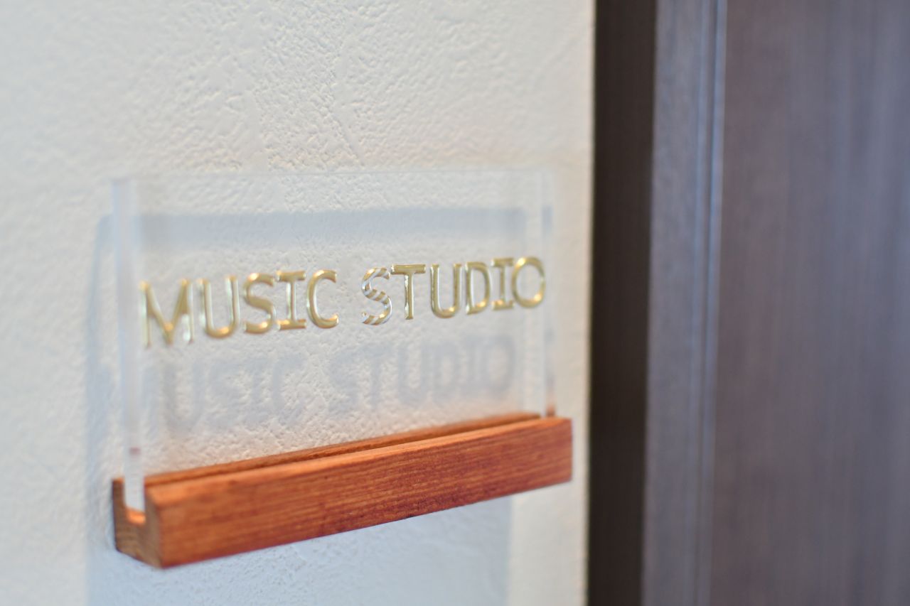 MUSIC STUDIOのサイン。(2021-06-23,共用部,OTHER,4F)