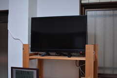 共用TVの様子。(2022-03-31,共用部,TV,1F)