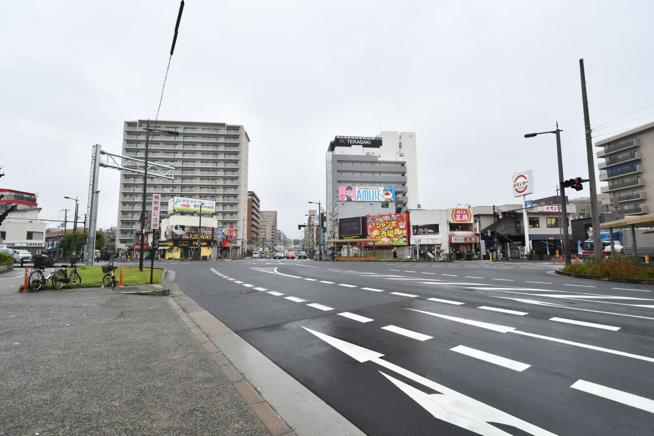 大阪メトロ谷町線・関目高殿駅前の様子。(2022-03-31,共用部,ENVIRONMENT,1F)