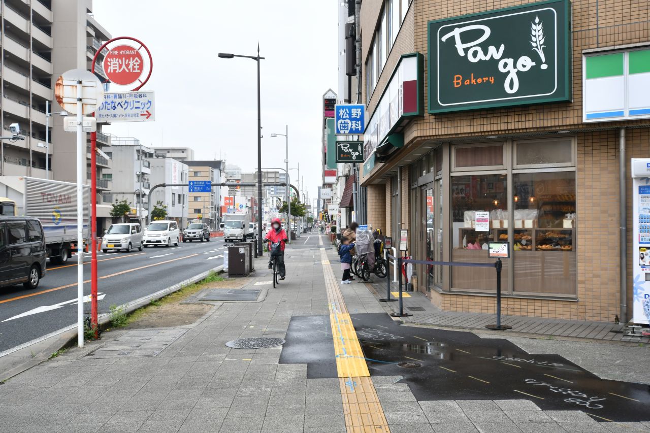 大阪メトロ谷町線・関目高殿駅前の様子2。(2022-03-31,共用部,ENVIRONMENT,1F)