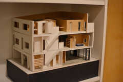 シェアハウスの模型が飾られています。(2020-07-01,共用部,LIVINGROOM,3F)