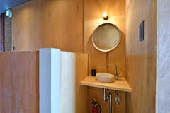 廊下に設置された洗面台。(2020-07-01,共用部,WASHSTAND,3F)