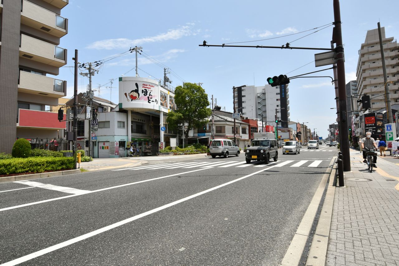 駅からシェアハウスへ向かう道の様子。(2020-07-01,共用部,ENVIRONMENT,1F)