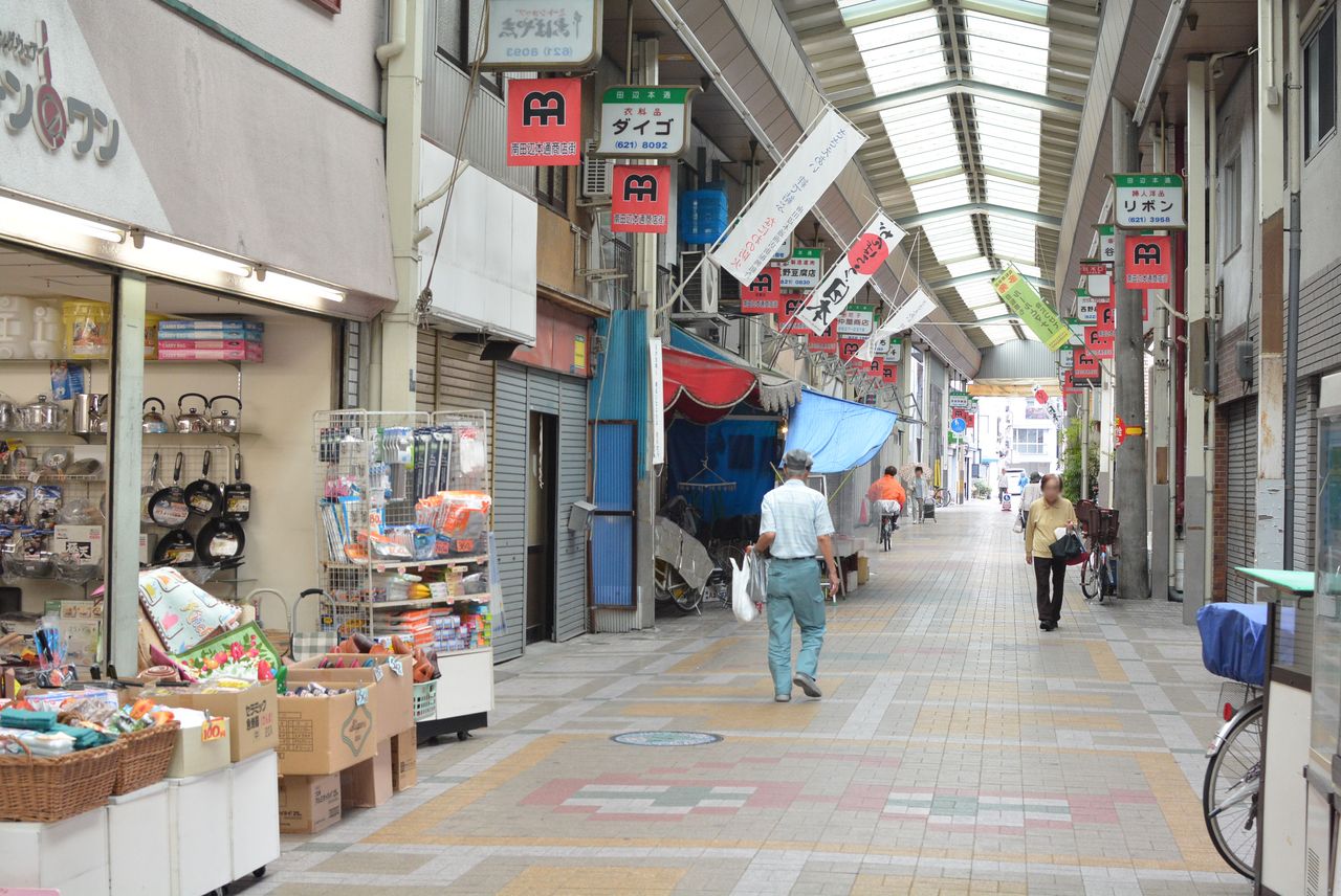 商店街の様子。