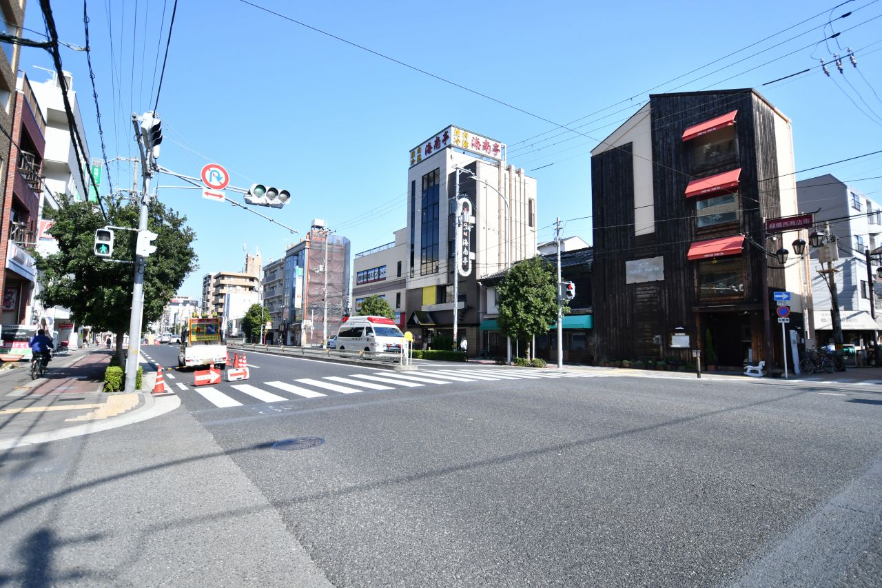 緑橋駅前の交差点の様子。(2020-11-18,共用部,ENVIRONMENT,1F)