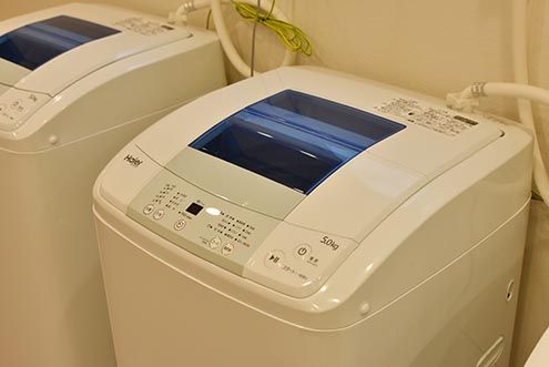 洗濯機の様子。(2017-03-29,共用部,WASHSTAND,1F)