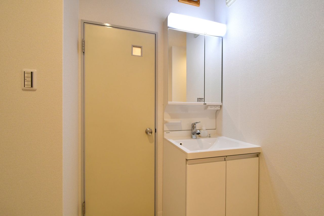 水まわりの様子。2階と同じつくりです。(2022-11-23,共用部,WASHSTAND,3F)