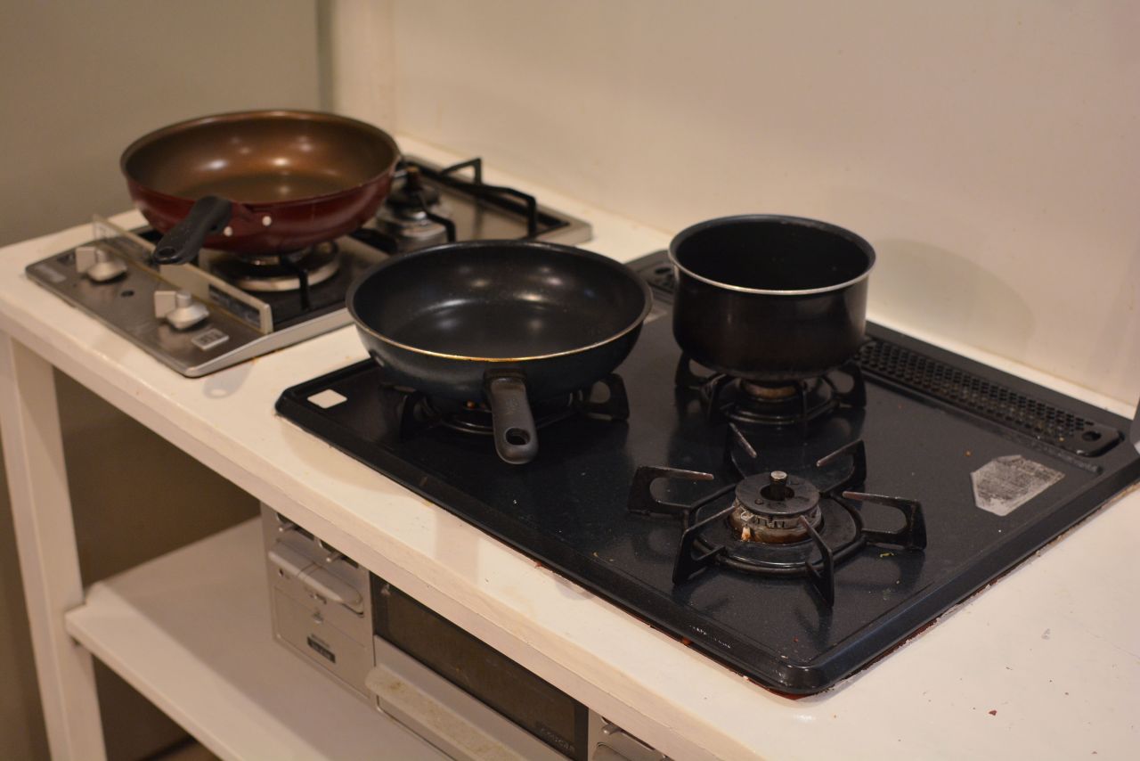 ガスコンロの様子。(2023-05-11,共用部,KITCHEN,1F)