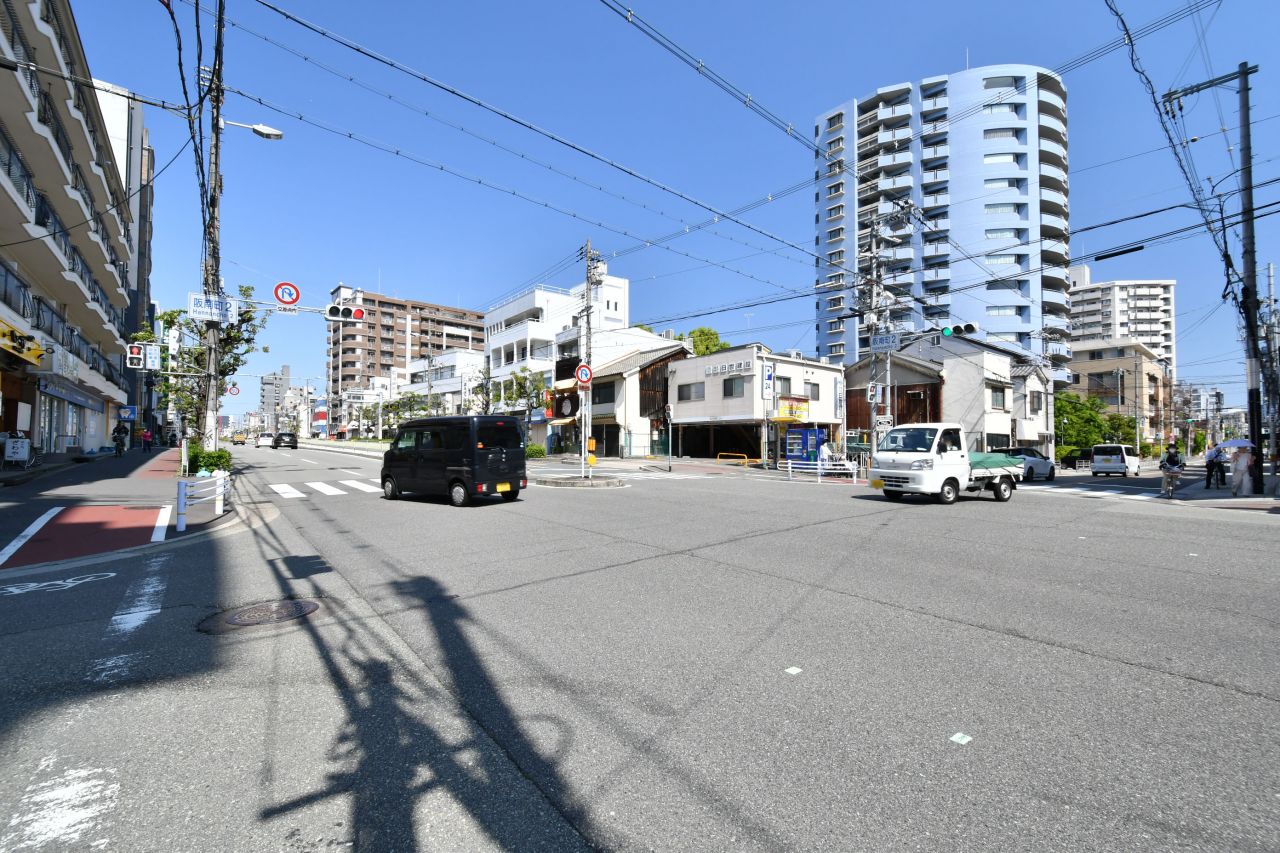 昭和町駅からシェアハウスへ向かう道の様子。(2023-05-11,共用部,ENVIRONMENT,1F)