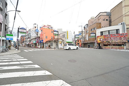 阪急京都本線・相川駅前の様子。放射状に道が続いています。(2016-02-15,共用部,ENVIRONMENT,1F)