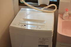 洗濯機の様子。(2022-08-05,共用部,LAUNDRY,1F)