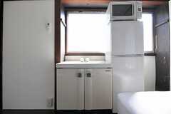 洗面台が設置されています。（102号室）(2012-08-24,専有部,ROOM,1F)
