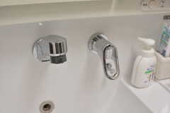 洗面台はシャワー水栓です。(2021-07-06,共用部,WASHSTAND,1F)