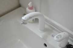洗面台はシャワー水栓です。(2013-04-08,共用部,KITCHEN,1F)