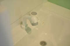 洗面台はシャワー水栓が取り付けられています。(2013-03-26,共用部,OTHER,1F)