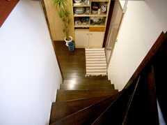 階段の様子。（B棟・2Fから1F）(2007-03-22,共用部,OTHER,1F)