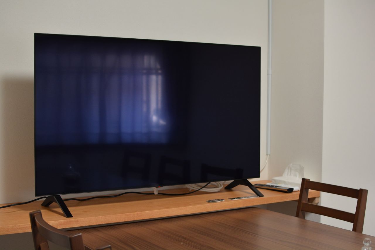 共用TVの様子。(2023-03-08,共用部,TV,1F)