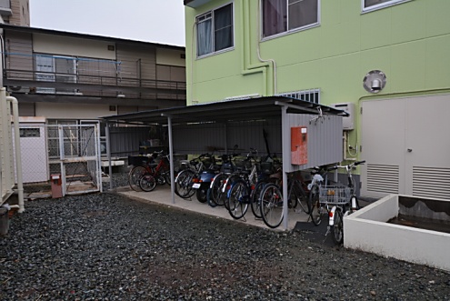 自転車置き場の様子。(2015-01-22,共用部,GARAGE,1F)