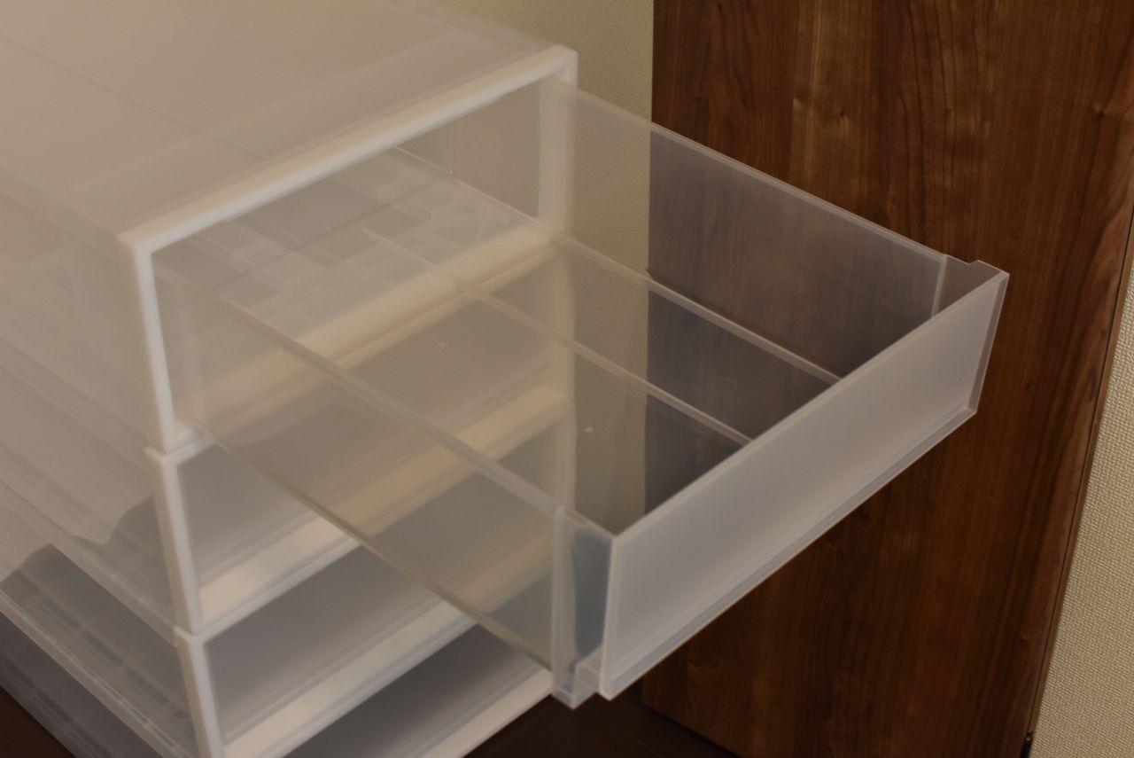 収納には引き出し式の収納が用意されています。（201号室）(2018-03-08,専有部,ROOM,2F)