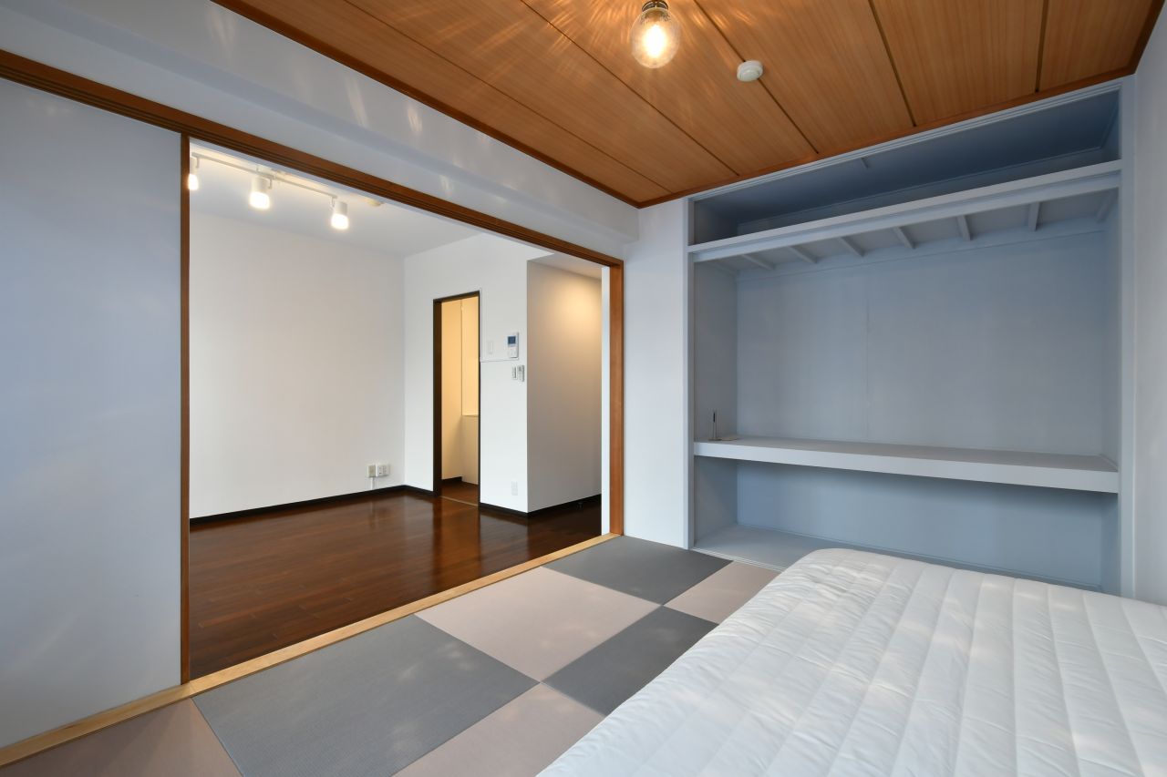 和室の様子2。押し入れもあります。（104号室）(2017-05-29,専有部,ROOM,1F)