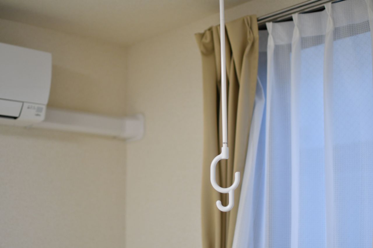 部屋干しができます。（104号室）(2019-10-17,専有部,ROOM,1F)