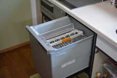 食器洗浄機の様子。(2022-07-06,共用部,KITCHEN,1F)