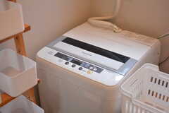 洗濯機の様子。(2022-07-06,共用部,LAUNDRY,1F)