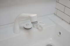 洗面台はシャワー水栓。(2021-11-18,共用部,WASHSTAND,3F)