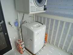 洗濯機の様子。(2008-02-15,共用部,LAUNDRY,2F)