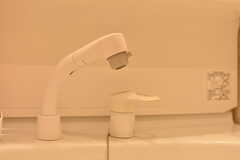 洗面台はシャワー水栓付きです。(2018-03-01,共用部,WASHSTAND,1F)
