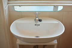 洗面台の様子。水栓がかわいいです。（205号室）(2021-07-27,専有部,ROOM,2F)