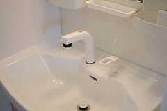洗面台はシャワー水栓付きです。(2014-04-28,共用部,OTHER,2F)