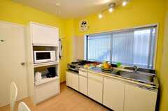 シェアハウスのキッチンの様子。冷蔵庫は各専有部に設置される予定。(2009-04-08,共用部,OTHER,2F)