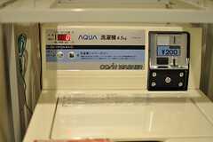 洗濯機はコイン式。乾燥機も設置されるとのことです。(2013-03-22,共用部,LAUNDRY,1F)