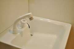 洗面台の様子。シャワー水栓が設置されています。(2014-01-14,共用部,OTHER,5F)