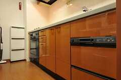 キッチン下の収納の様子。食器乾燥機とオーブンも設置されています。(2012-08-07,共用部,KITCHEN,5F)